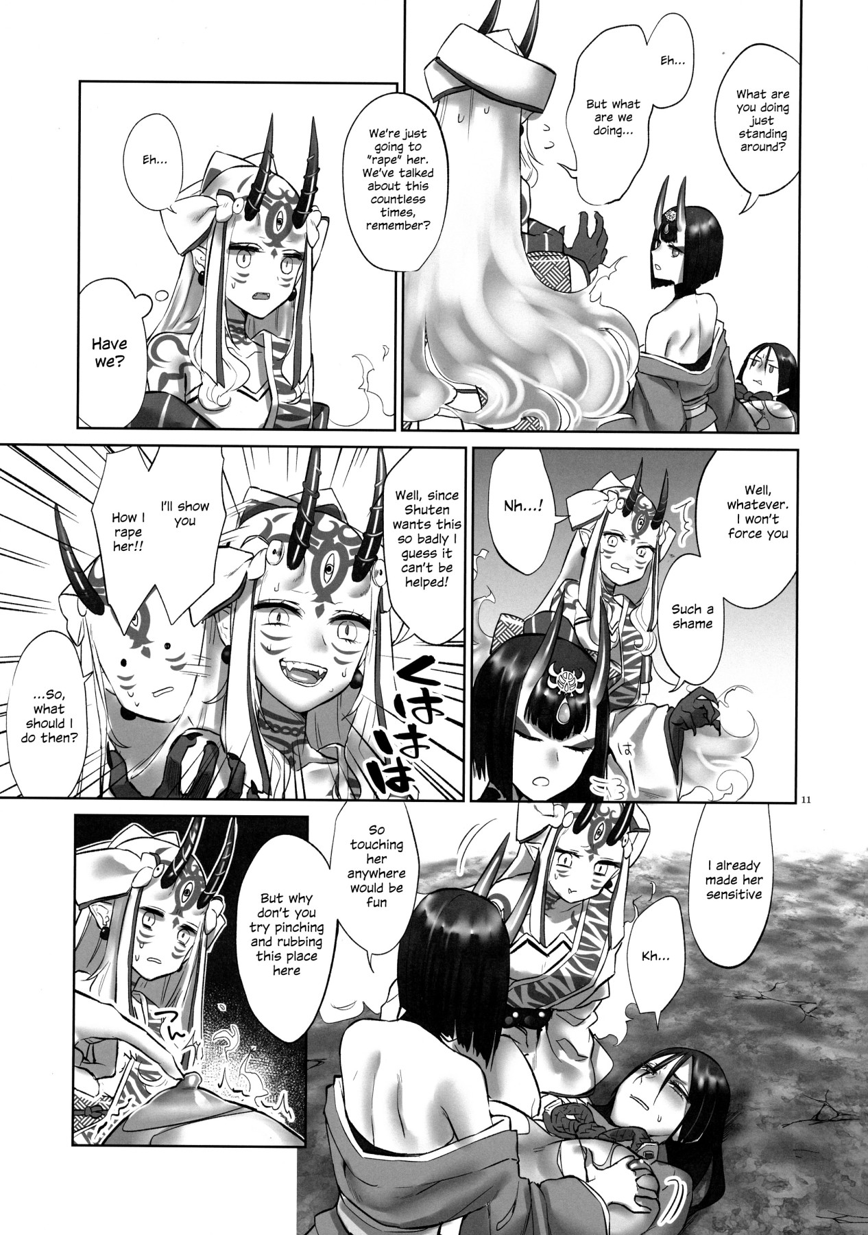 Hentai Manga Comic-Fighting Oni On Their Island-Read-9